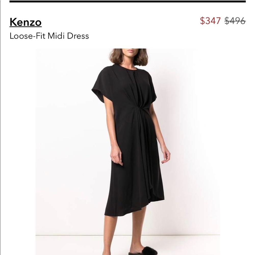 KENZO Loose Fit Midi Dress